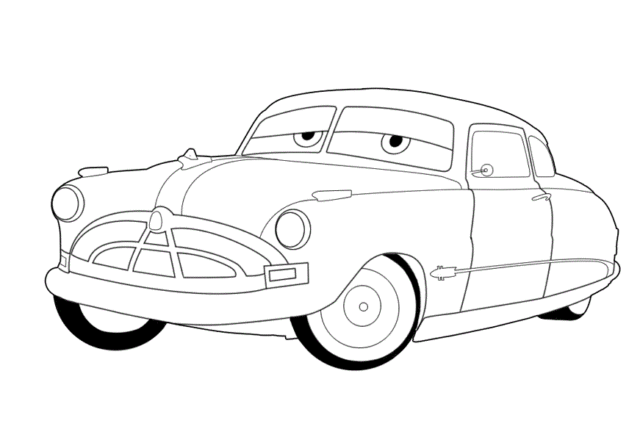 Il Dottor Hudson Disney Cars disegno da colorare