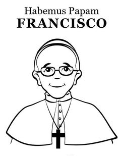 Il Papa Francesco da colorare gratis