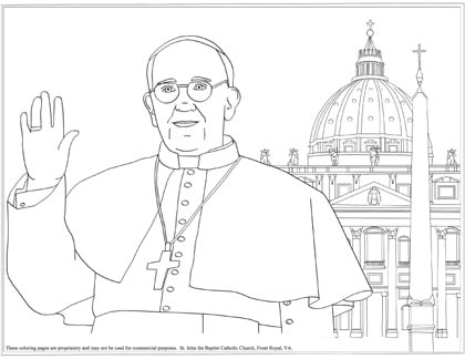 Il Papa Francesco disegni gratuiti