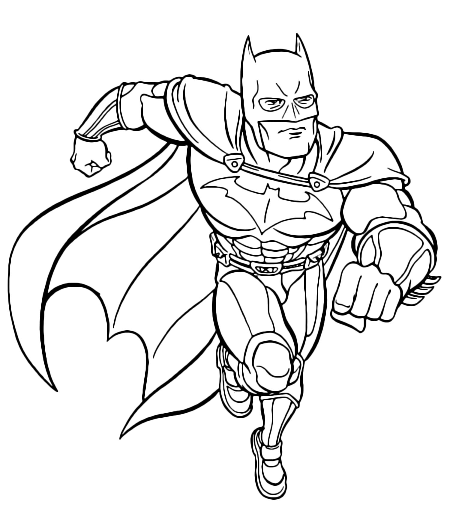 Il Supereroe Batman da colorare gratis