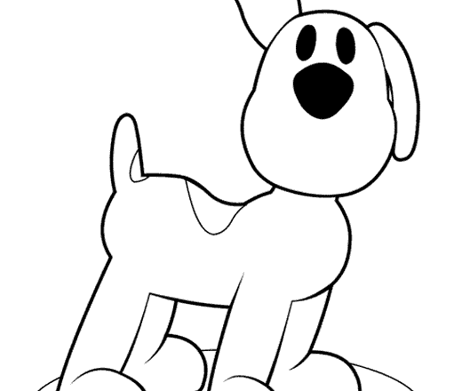 Il cagnolino amico di Pocoyo disegni gratis