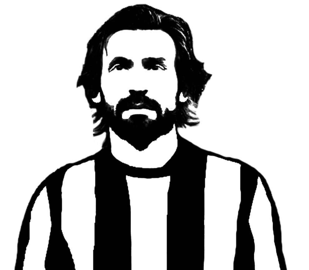 Il calciatore Andrea Pirlo da stampare e da colorare sul pc