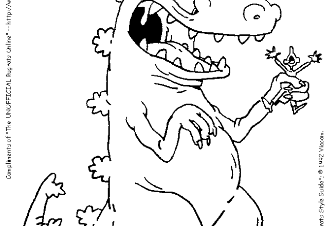 Il dinosauro Reptar de I Rugrats disegno da colorare