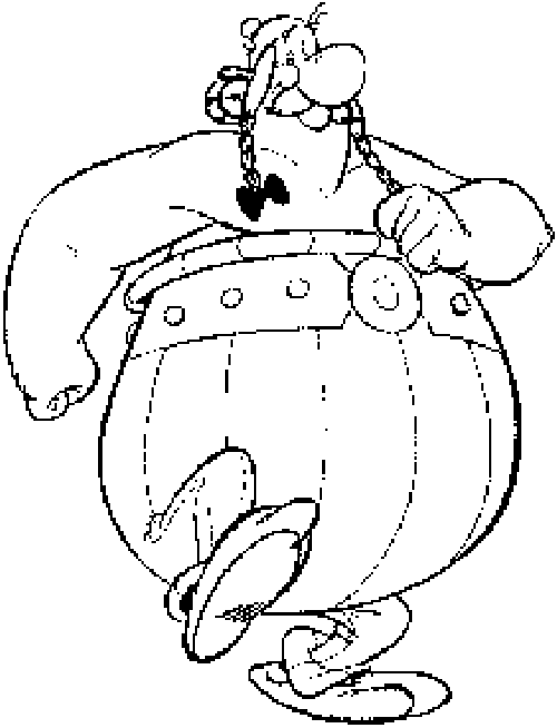 Il grande Obelix disegno da colorare