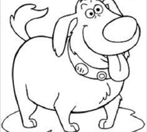 Il simpatico cane Dug Disney Up disegni da colorare