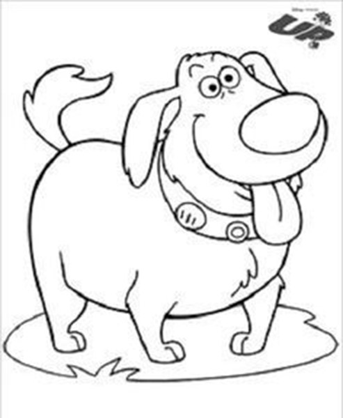 Il simpatico cane Dug Disney Up disegni da colorare