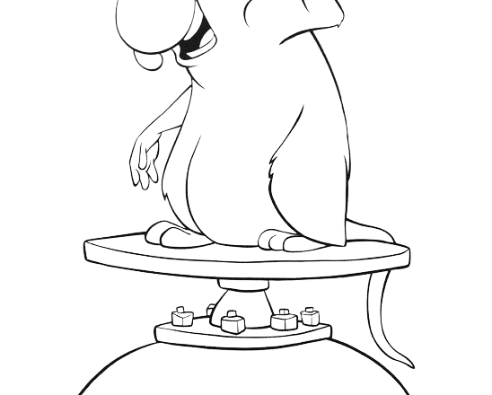 Il topolino Django disegni da colorare di Ratatouille