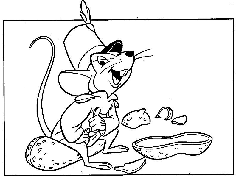 Il topolino Timoteo e le arachidi disegni da colorare gratuiti