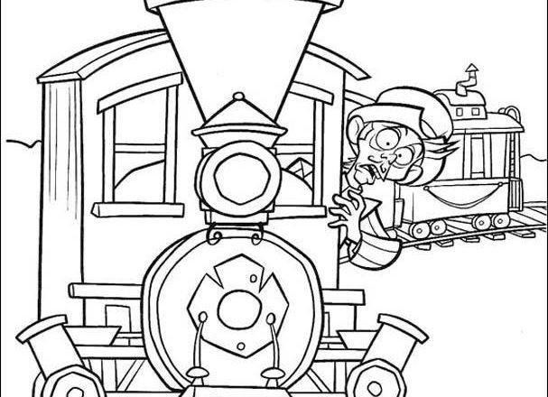 Il treno disegni da colorare gratis