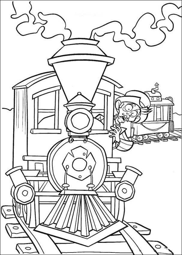 Il treno disegni da colorare gratis