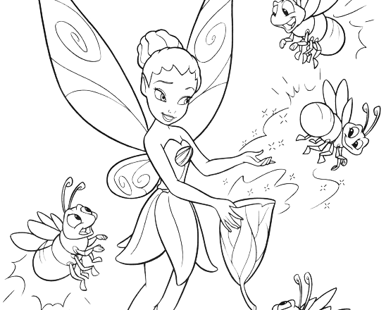 Iridessa raccoglie la luce disegno da colorare Disney Fairies