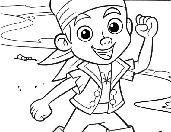 Jake protagonista del cartone animato Jake e i pirati dell’ isola che non c’ è disegno