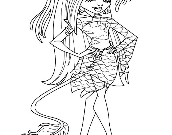 Jinafire Long Monster High disegni da colorare gratis