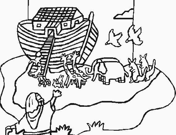 L’ Arca di Noè da colorare nella categoria Religione