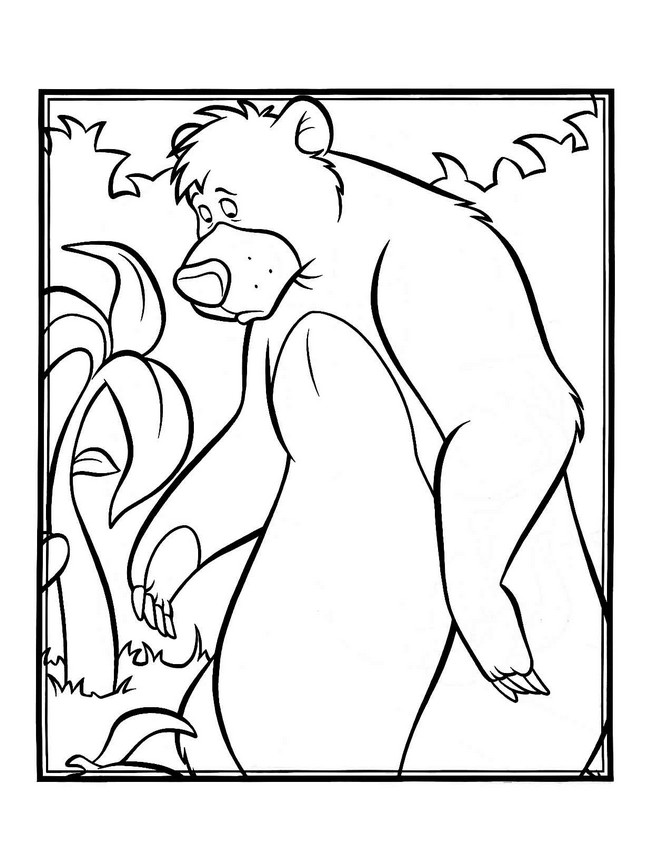 L’ Orso Baloo triste disegni da colorare gratis