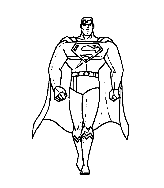 L’ amato Superman da stampare e da colorare gratuitamente