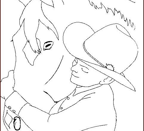 L’ amore per il cavallo disegno da colorare gratis