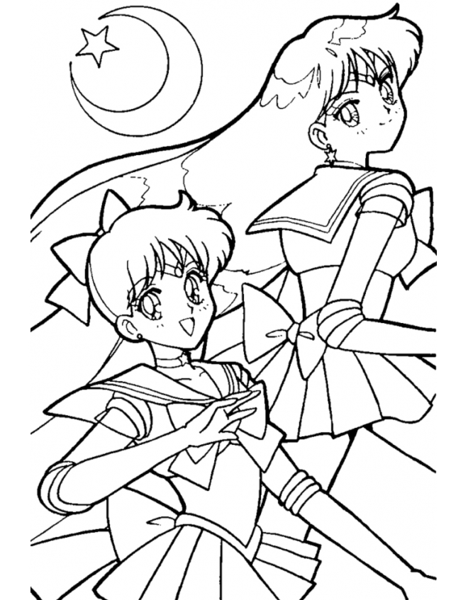 L’ anime Sailor Moon da stampare e da colorare gratis