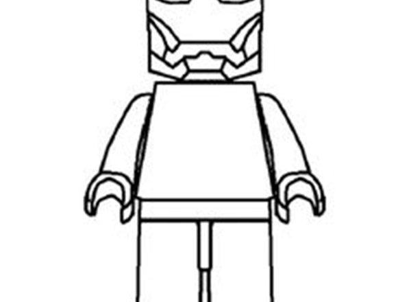 LEGO Ironman da colorare