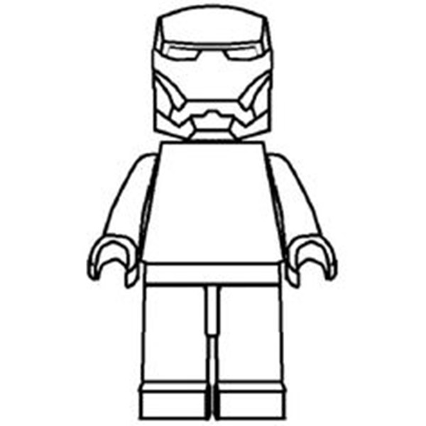 LEGO Ironman da colorare