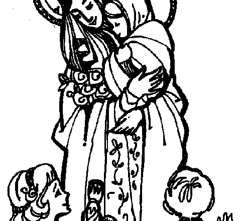 La Madonna disegni per bambini