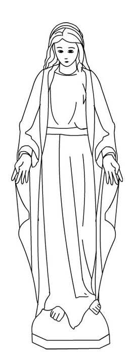 La Madonna disegno da colorare