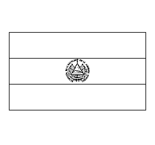 La bandiera dell’ El Salvador da stampare geografia