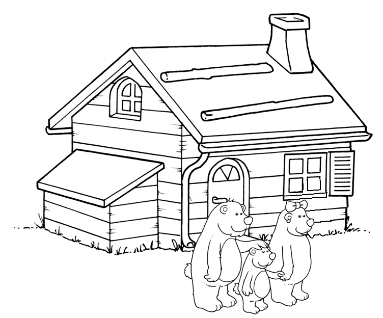 La case degli orsi disegni da colorare gratis