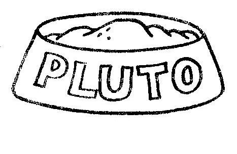 La ciotola di Pluto disegno da stampare e colorare