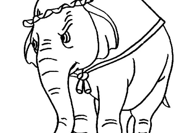 La mamma dell’ elefantino Dumbo disegni da colorare