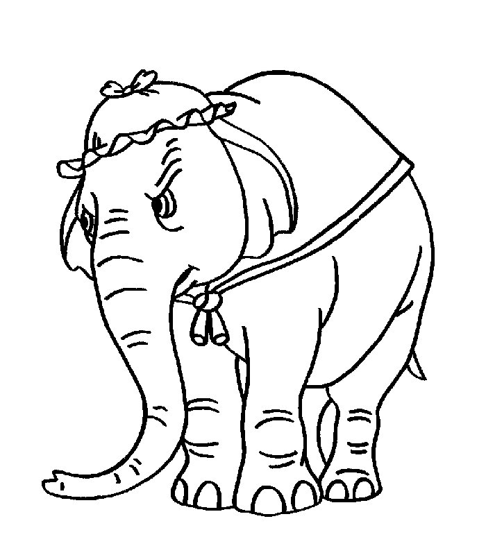 La mamma dell’ elefantino Dumbo disegni da colorare