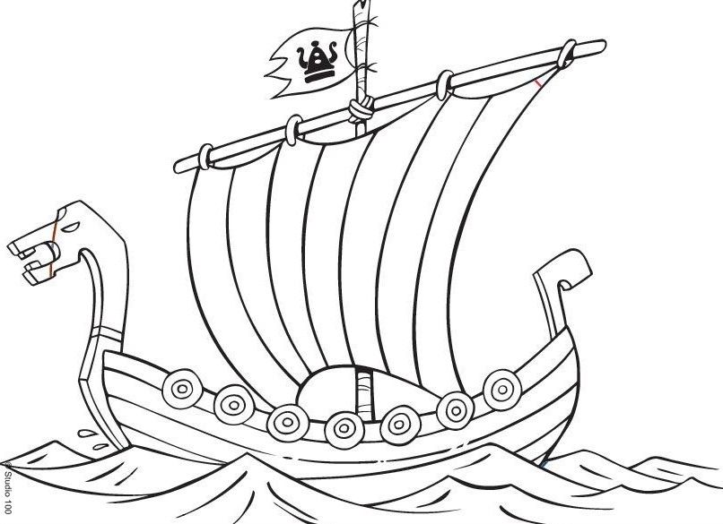La nave Vicky il vichingo disegni da stampare gratuitamente