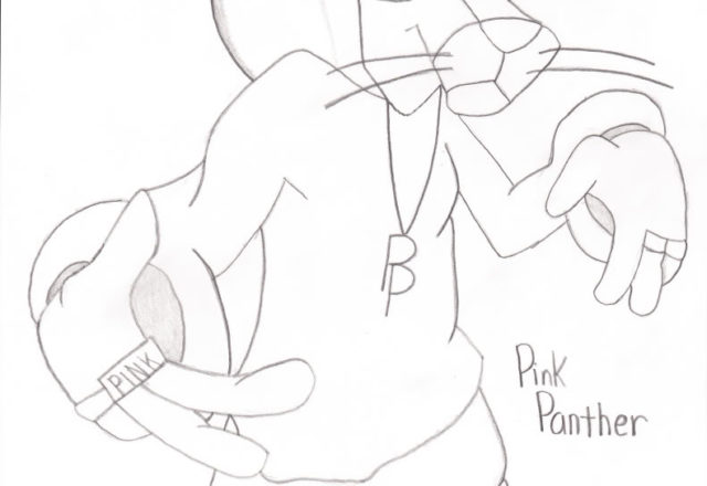 La pantera rosa rapper disegno da colorare gratis