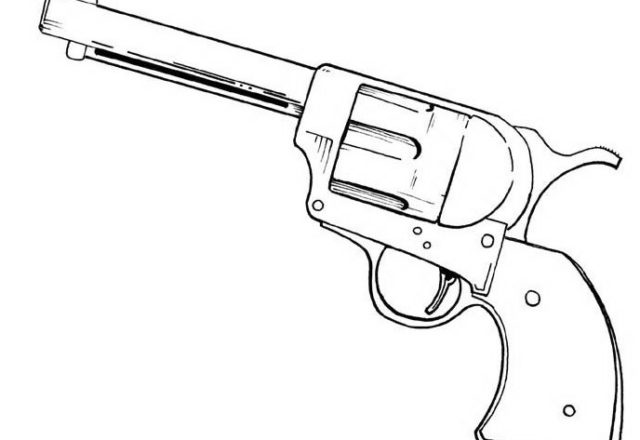La pistola dei cowboys disegni da colorare gratis