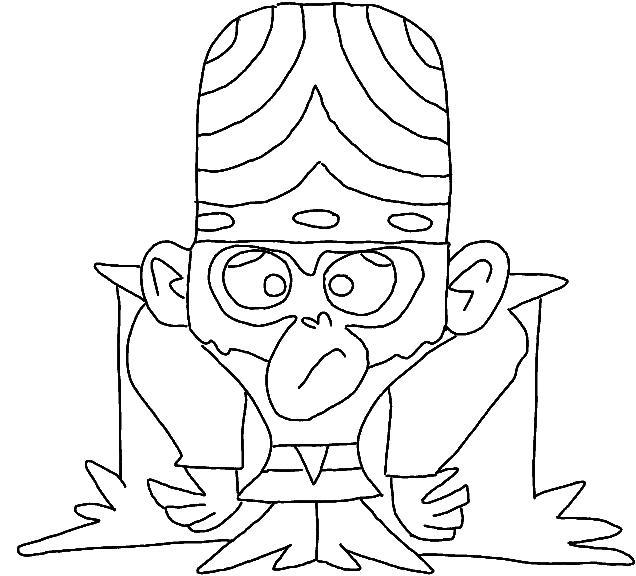 La scimmia cattiva disegni da colorare gratis