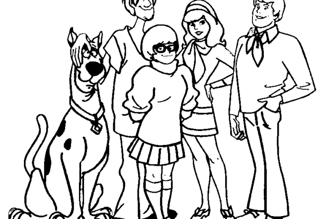 La squadra di Scooby Doo disegno da colorare