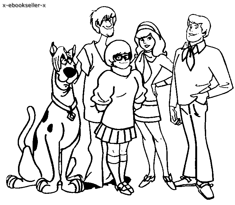 La squadra di Scooby Doo disegno da colorare