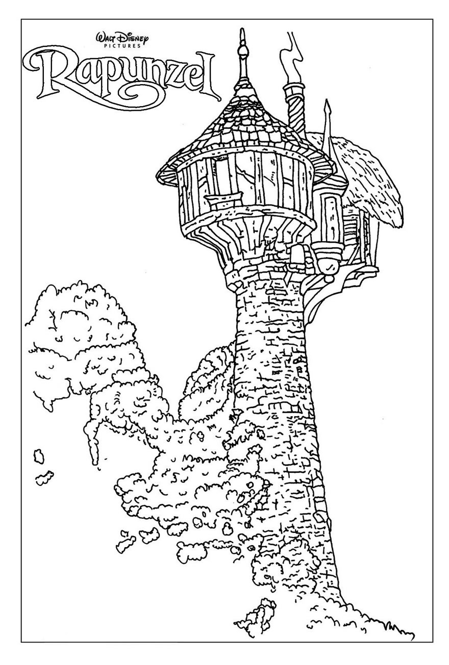 La torre disegni da colorare gratis