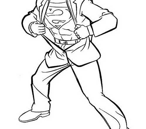 La vera identità di Superman disegno da colorare