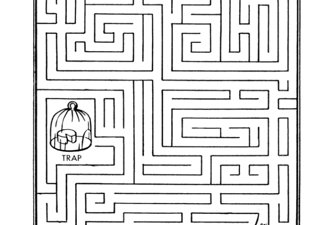 Labirinto aiuta il topolino a fuggire