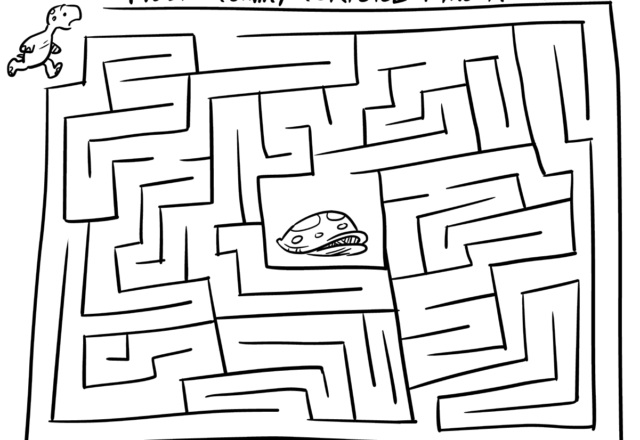 Labirinto aiuta la tartaruga a ritrovare il suo guscio
