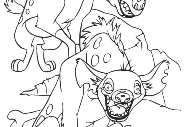 Le iene 2 disegni da colorare gratis