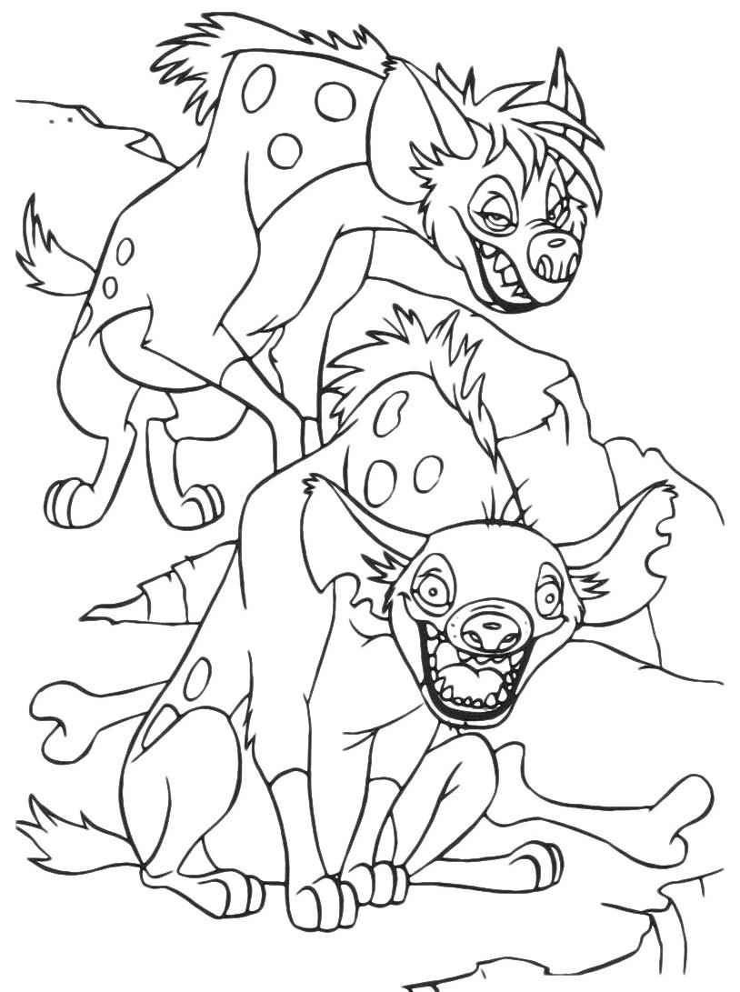 Le iene 2 disegni da colorare gratis