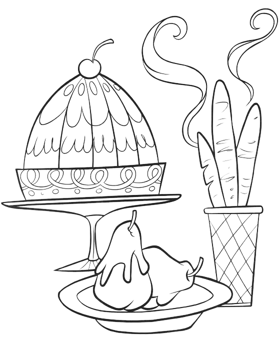 Le pietanze disegni gratis per bambini di Ratatouille