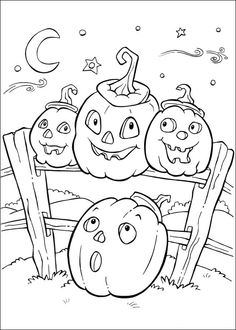 Le zucche di Halloween da colorare