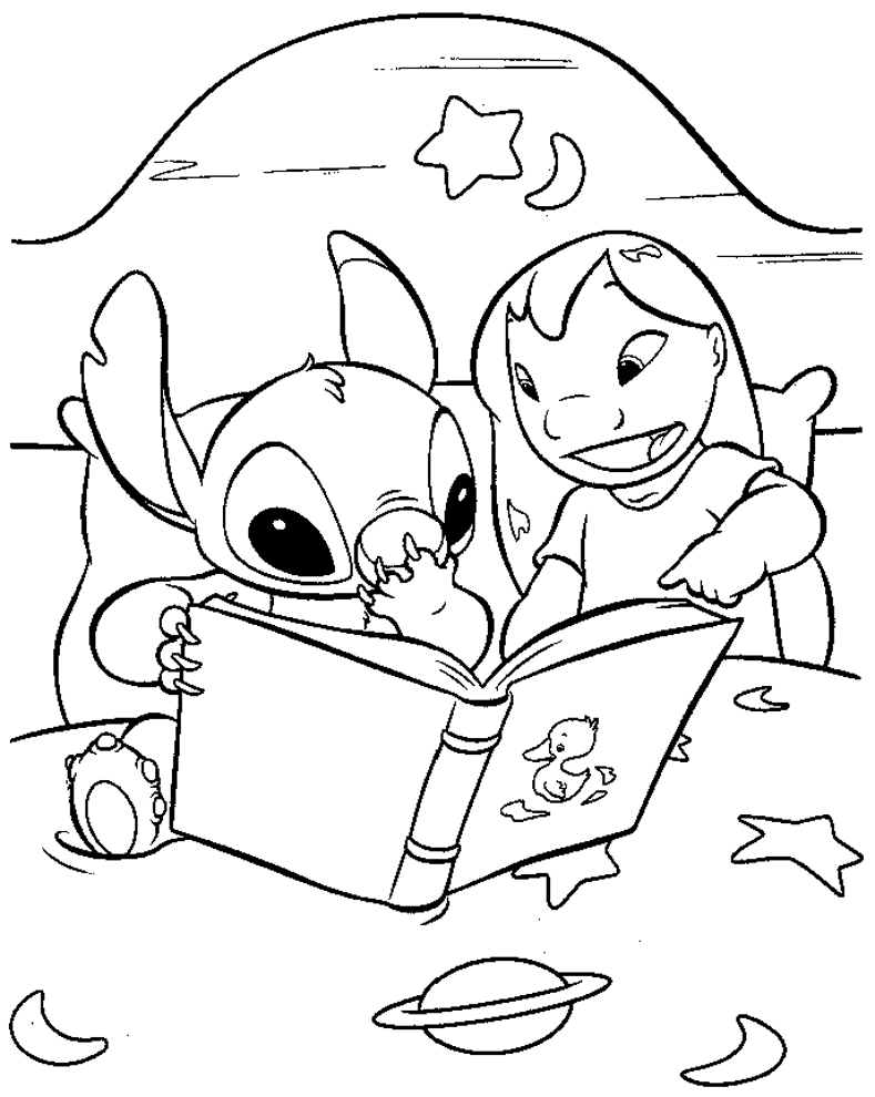 Lilo and Stitch e le favole disegni da colorare per bambini - disegni da  colorare e stampare gratis immagini per bambini Disney