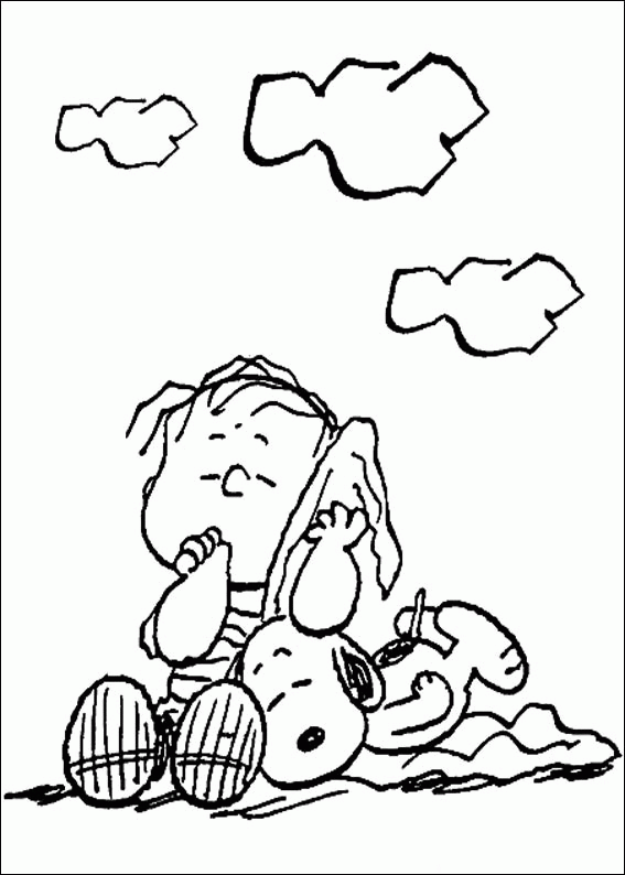 Linus e Snoopy disegno da colorare Peanuts