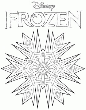 Logo Frozen disegni da colorare gratis