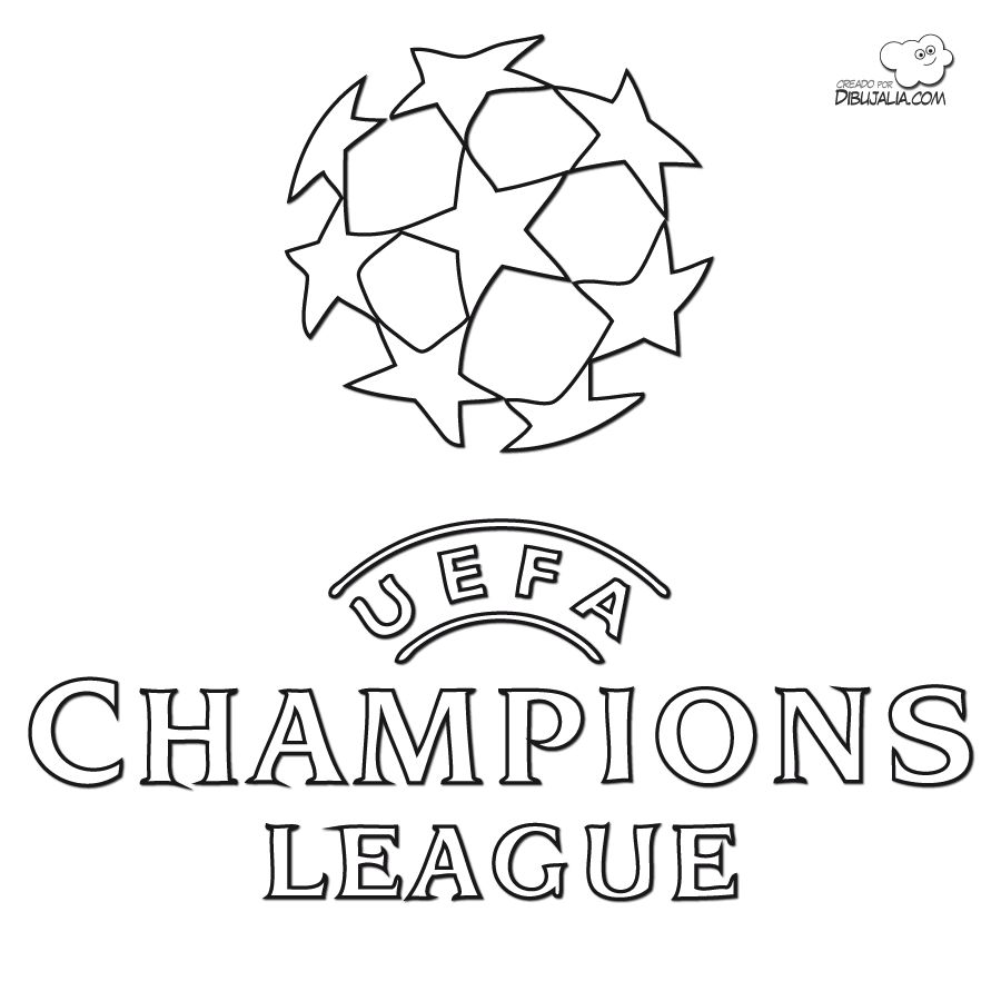 Logo UEFA Champions League da stampare e da colorare