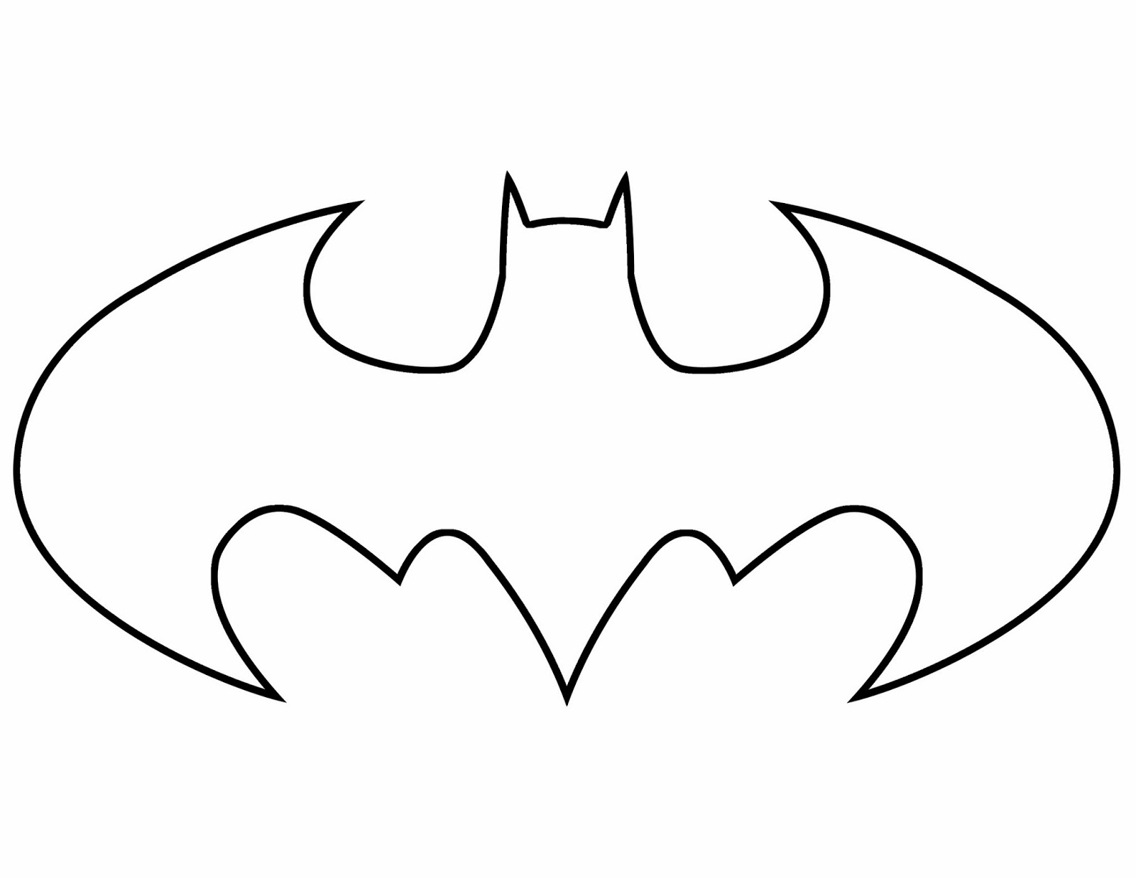 Logo di Batman da colorare (3)